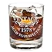 1978 40th Birthday Lowball Whiskey Glass for Men and Women - Vintage Aged To Perfection - Anniversary Gift Idea for Him, Her, Husband or Wife - 40 Year Old Presents for Mom, Dad - 11 oz Bourbon Scotch