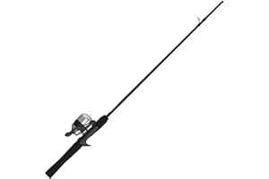 Zebco 33 Spincast Reel and 2-Piece Fishing Rod Combo, Comfortable EVA Handle, Quickset Anti-Reverse Fishing Reel with Bite Al