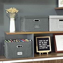 JSungo File Box with 5 Hanging Filing