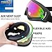 Yidomto Ski Goggles, Pack of 3 Snowboard Goggles for Kids,Boys,Girls,Youth, Mens,Womens,with UV Protection,Windproof,Anti Glare(multicolor/Yellow/Tawny)