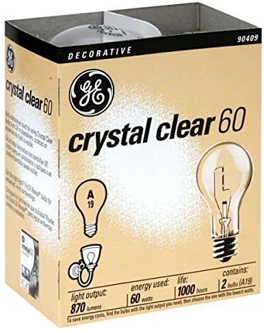 (Ship from USA) 24- NEW GE 97490-24 60-Watt Crystal Clear Incandescent A19 Light Bulbs /ITEM NO#E8FH4F854135615 by Mohenion