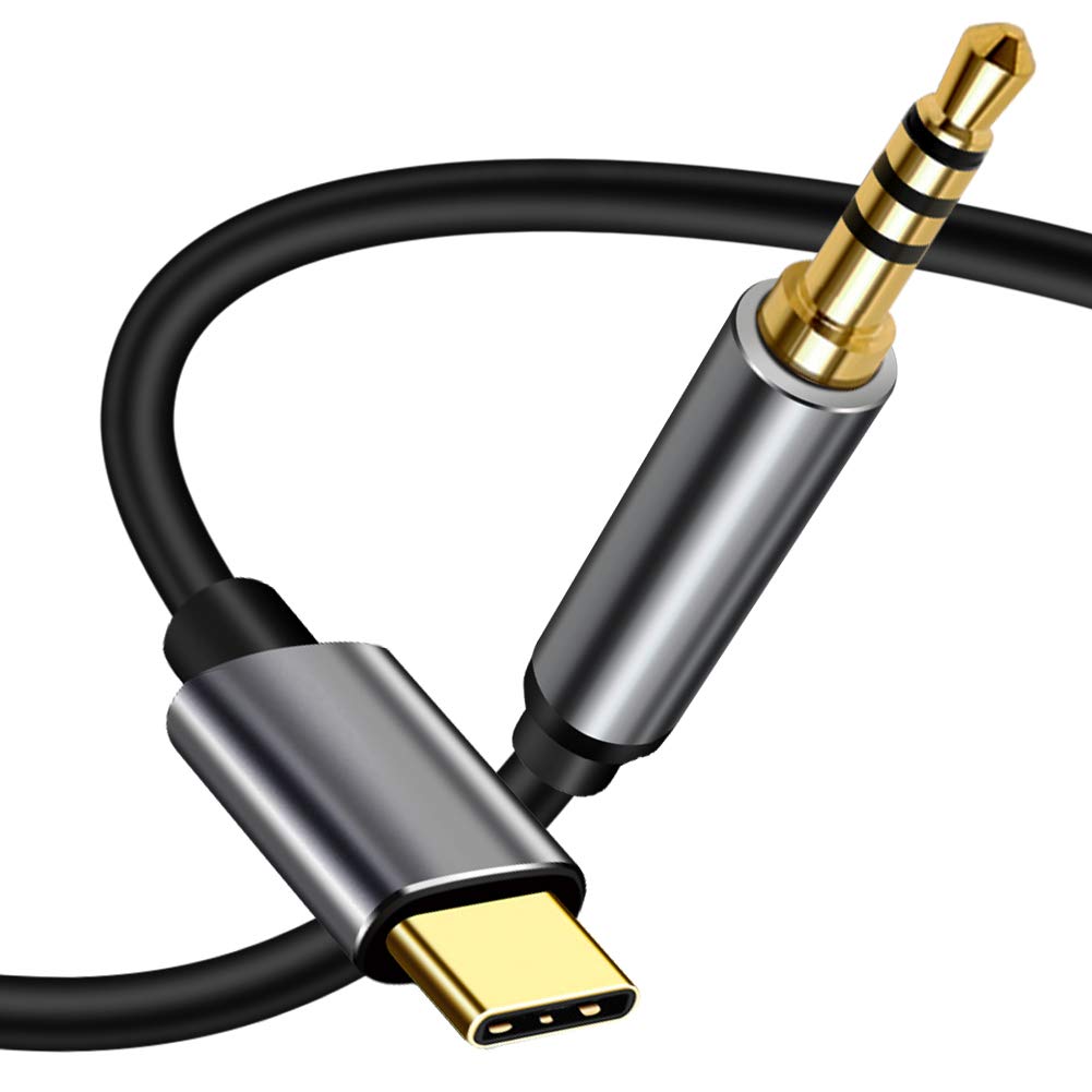 Yeung Qee USB C to 3.5mm Aux Jack Cable, Type C to 3.5mm Headphone Audio cable Compatible with Pixel 4 3 2 XL, Car Stereos, Speaker, Headphones and More (1m)