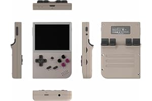 ANBERNIC RG35XX Handheld Game Console with 5000 Games, 3.5inch IPS OCA Screen Linux System Chip Cortex-A9 Portable Handheld Nostalgic Arcade Retro Game Machine, 64g, 2100mAh (Rg35xx Gray)