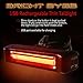 Bright Eyes Taillight - USB Rechargeable with Extreme Bright COB Technology - 6 Modes (3 Brightness Levels) - No Tools - Install On Bicycle, Helmet, or Clip on Clothing for Safety