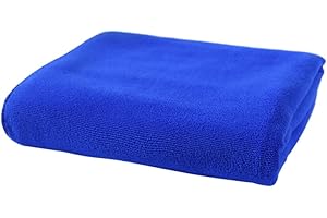 Healifty 70x140cm Microfiber Quick-Dry Bath Towel, Royal Blue Absorbent Shower Towel for Spa Beach Travel