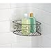 iDesign Twigz Metal Bathroom Suction Holder, Shower Organizer Corner Basket for Sponges, Scrubbers, Soap, Shampoo, Conditioner, 9