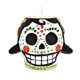 Day Of The Dead Female Tea Light Holder (tea light not included) Party Accessory (1 count) (1/Pkg)