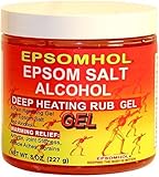 Epsomhol Epsom Salt Alcohol Gel, Deep Heating, 8 oz