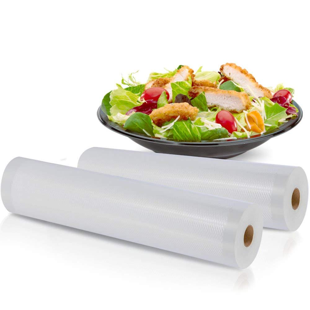NutriChef Vacuum Sealer Bags for Food 8” x 50’ & 11