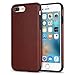 TENDLIN Compatibl with Case with Premium Leather Outside and Flexible TPU Silicone Hybrid Slim Case (Brown)