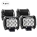 Aaiwa LED Light Pods, 4 Inch LED Light Bar Spot Flood Beam LED Driving Fog Light Off Road Lights for Truck SUV ATV Jeep LED Lights