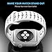 Valband Apple Watch Band 38mm 42mm, Soft Silicone Sport Band Strap Replacement iWatch Bands for Apple Watch Nike Series 3,Series 2,Series 1 (38mm, White/White)