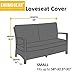 KHOMO GEAR Outdoor Couch Cover Patio Furniture Covers Waterproof Loveseat Cover - 58'' x 32.5'' x 31