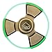 Fancy Home Anti-Anxiety Quiet Tri Fidget Hand Spinner EDC Toy for Relief from ADD ADHD, Anxiety and Boredom,Ceramic Bearing Last 5-8 Minutes Glow in The Dark Retro Bronze