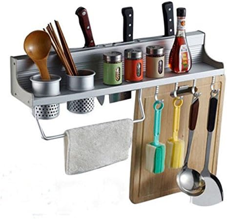 Daytingday Seasoning Rack Storage Kitchen Spice Tool Holder Wall Mount