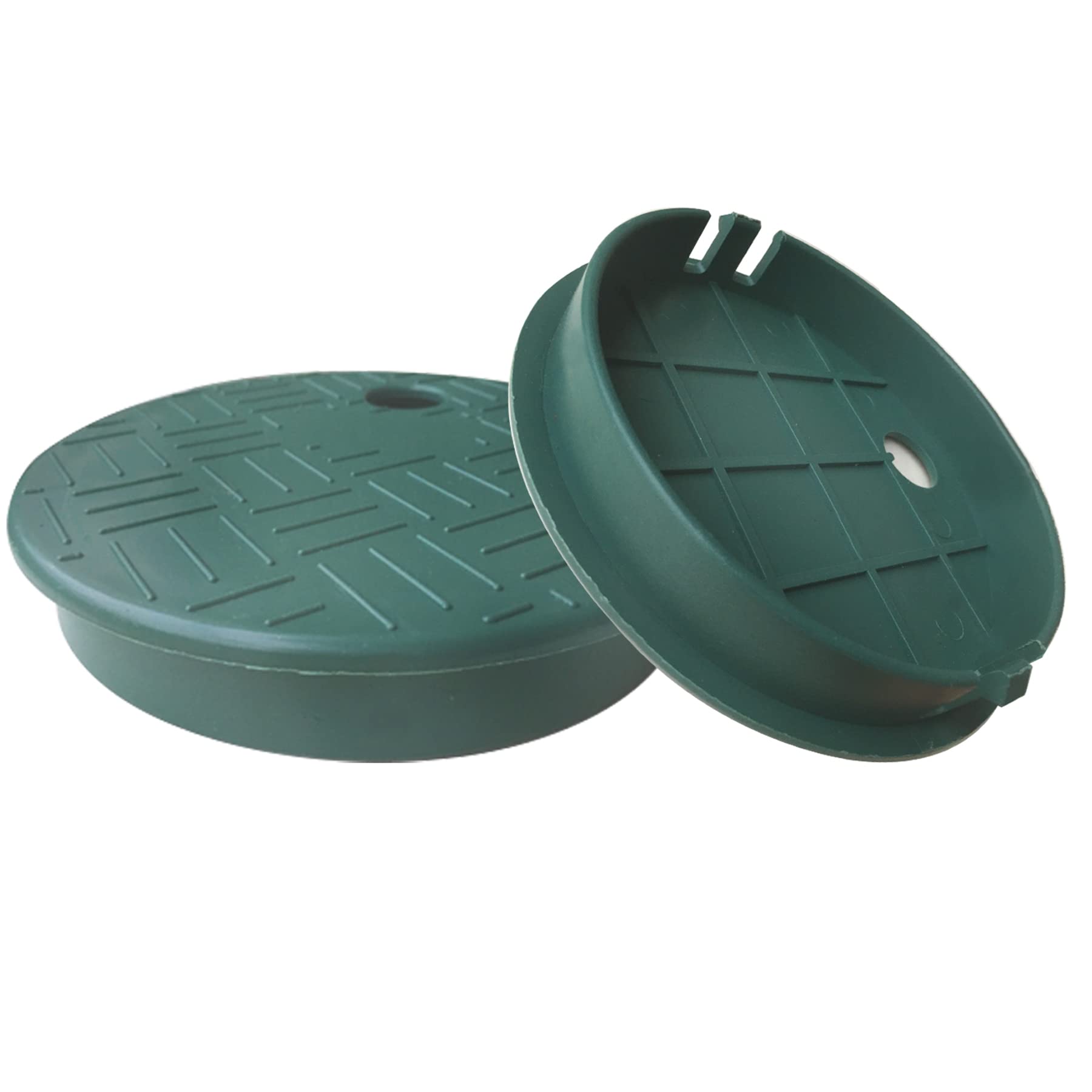 Photo 1 of 2 Pcs Valve Box Lid ID 5.5" OD 6" Replacement Irrigation Cover Ground Sprinkler Cover