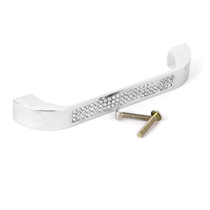 128mm Dekorative Bogenform Strass Schranktür Zugknopf Griff Schublade