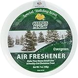 Citrus Magic Limited Edition Holiday Fragrance Solid Air Freshener Evergreen, Pack of 3, 7-Ounces Each