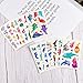 PHOGARY Kids Temporary Tattoos(100pcs+), Sea World Theme Tattoos (20 Sheets) - Fish, Shark, Turtle, Seahorse, Sea Star, Octopus, Crab - Marine Life Patterns Fake Waterproof Tattoos for Boys Girls