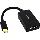 StarTech.com Mini DisplayPort To HDMI Adapter - 1080p - Mini DP To HDMI Monitor/Display/TV - Passive mDP 1.2 to HDMI Adapter 