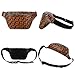 MONFUL Designer Leather Fanny Pack for Women, Fashion Belt Purse Waist Pack for Ladies Belt Bags