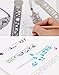 TKOnline Set of 9 Stainless Steel Drawing Painting Stencils Scale and Bookmark Stencil and Plastic Drawing Stencils Art Kit Drawing Template Stencils Plastic Bookmarks Book Mark Stainless Steel Set