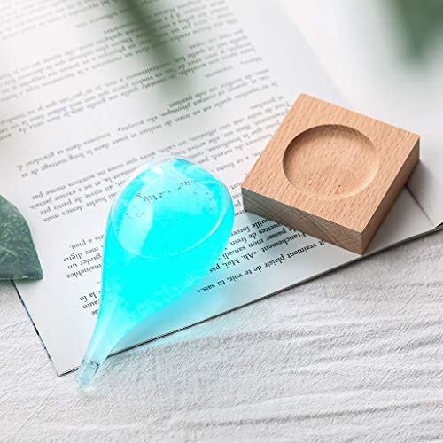 YFancy Weather Bottle, Storm Glass Weather Predictor - Nordic Style Creative Fashion Home and Office Decorative Weather Glass Bottle Crystal Drop Water Shape Glass Decor Home Gift (Blue)