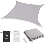 Dripex 3x5m Rectangle Sun Shade Sail Waterproof PES Polyester 95% UV Block view 2