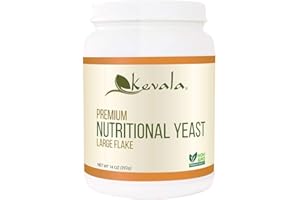 Kevala - Nutritional Yeast Delicious Vegan Seasoning - Low Sodium, Non-GMO, Gluten-Free, and Kosher - 14 Ounce