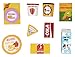 Blue Panda Play Food - 9-Pack Kids Toy Food, Kitchen Pretend Play Wooden Toy Set Toddlers, Grocery Store Food Items