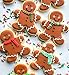 KENIAO Christmas Cookie Cutter Set - 5 Piece - Snowflake, Christmas Tree, Gingerbread Man, Santa Face and Leaping Reindeer Cutter - Stainless Steel