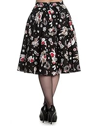 Hell Bunny Blitzen Rockabilly Navidad Falda de los 50