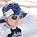 JAN & JUL Kids Foldable Adjustable Summer Sunhat 50 UPF, Stay-on Chin Strap, Animal Print (2-6 Years, Bucket Hat: Woodland)