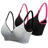 Lataly Women's Sleeping Nursing Bra Wirefree Breastfeeding Maternity Bralette