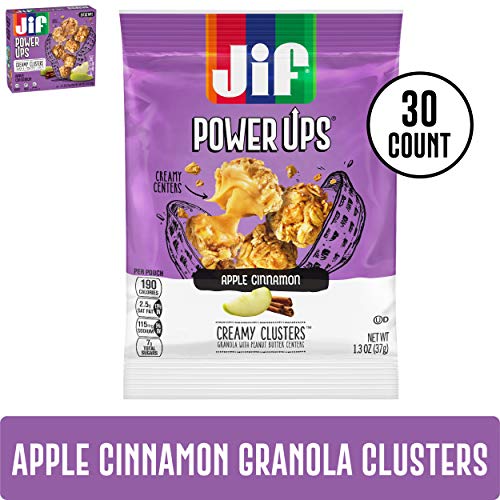 Jif Power Ups Apple Cinnamon Peanut Butter Creamy Clusters Granola