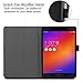 INFILAND ZenPad Z10 / ZenPad 3S 10 Case - Folio Premium PU Leather Smart Case Cover for ZenPad Z10 ZT500KL / ZenPad 3S 10 Z500M 9.7-Inch Tablet, Black