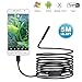USB Endoscope, Teslong 1200P HD Semi-Rigid Borescope Inspection Camera, 16.5FT 2.0 Megapixels CMOS Waterproof Snake Camera with 6 Adjustable LED (not for iPhone) …