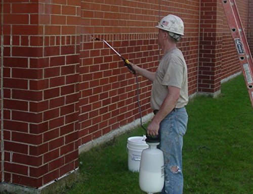 Rainguard Micro-seal 5 Gal Concentrate (makes 50 Gal) Clear Penetrating Silane Siloxane Professional Grade Water Repellent Sealer - Concrete, CMU, Block, Brick, Stucco, Stone, Wood Surfaces, Apply Low Temp 35F & to New Concrete, 10 Year Warranty