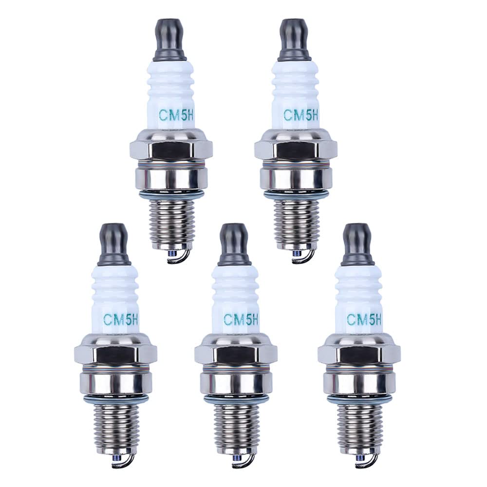Haishine 5 Pack Spark Plug fit for Stihl FC70 BR500 BR550 BR600 Honda Husqvarna Rep CMR5H