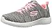Skechers Sport Women's Burst New Influence Fashion Sneaker,Grey/Coral,8 M US