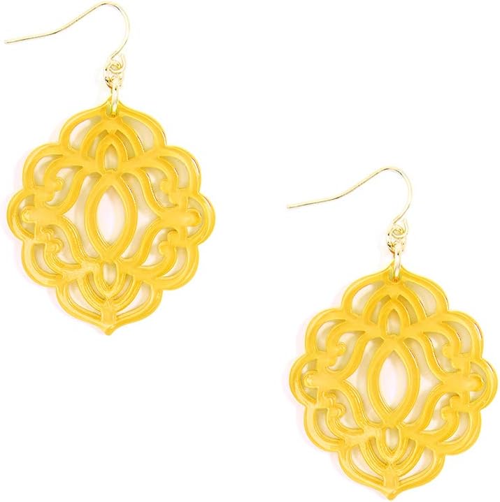 ZENZII Baroque Resin Drop Earring