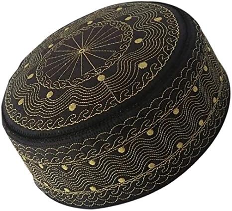 zhxinashu Islamic Turkish Adult Prayer Cap - Beautiful Embroidered Muslim Hat