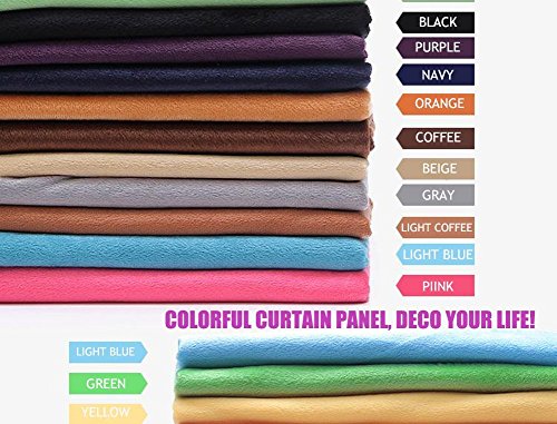 Sideli Solid Rod Pocket Matt Heavy Velvet Curtain Drape Panel Blackout Super Soft in Theater| Bedroom| Living Room| Hotel 1 Piece (52-Inch-by-102-Inch, Gray-rod pocket) - Thumbnail 5