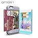 iPhone SE Case, TORU [iPhone SE Wallet Case Pattern Circle] Protective Slim Fit Dual Layer Hidden Credit Card Holder ID Slot Card Case with Mirror for iPhone SE / iPhone 5S / iPhone 5 - Circle Geo