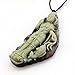Green Purple Natural Stone Dragon Buddhist Kwan-yin Buddha God Fish Amulet Pendant