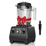 Subry Chefy Countertop Blender Pro 2000W, Professional High-Speed Blender with Powerful Brushless Motor, 25-Speed, 68oz, Heavy Duty Kitchen Blender for Smoothies, Ice Crushing & Food Prep, Black