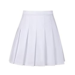 Kids Tennis Pleated Skirts White Mini School