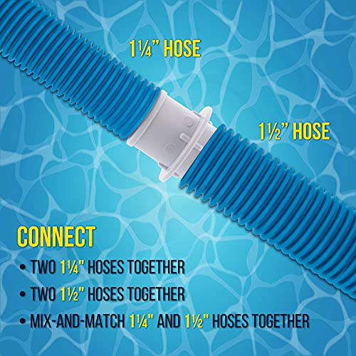 U.S. Pool Supply11/4" or 11/2" Hose Connector Coupling for Swimming