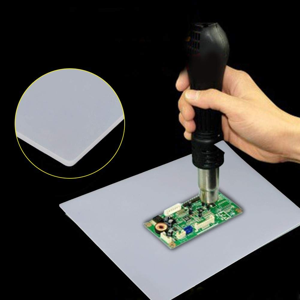 Heat Insulation Silicone Pad, 1pc Heat Gun Soldering Station Heat-Resistant Repair Maintenance Pad Desk Silicone Mat 13.78 x 9.05"