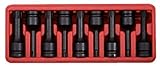 1/2" Impact bit socket set for RIBE screws, 9 pcs